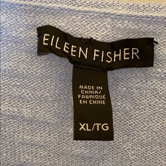 Light Blue Short Sleeved Eileen Fisher Sweater - Picture 5 of 10